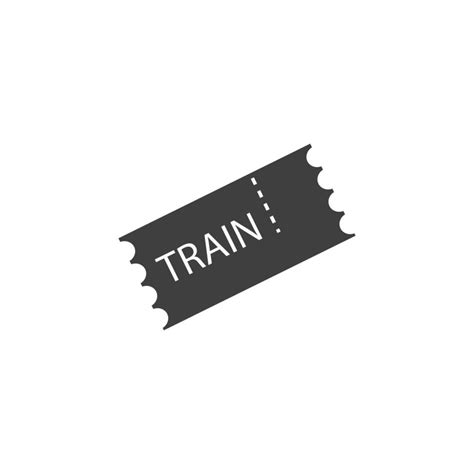 train ticket vector icon illustration 23015734 Vector Art at Vecteezy