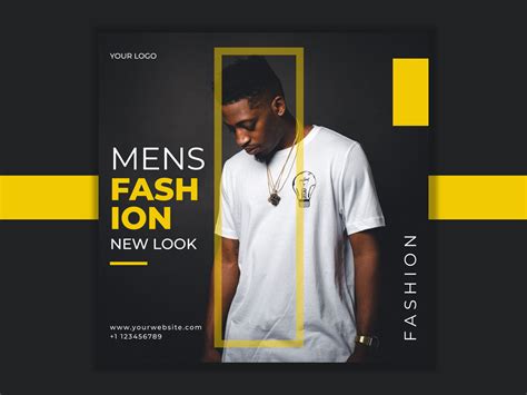 Men Fashion Social Media Poster by Vishnu Shanavas on Dribbble