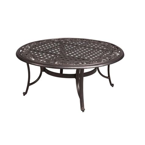 Hampton Bay Edington 42 in. Round Patio Coffee Table-131-012-42CT - The Home Depot