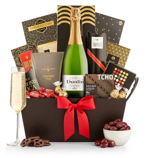 Sparkling Wine and Chocolate Gift Basket - Gifter World