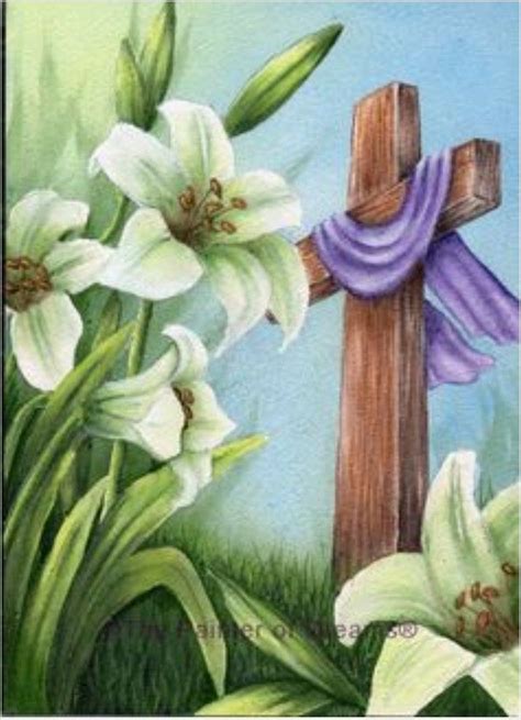 Pin by Valerie Sandoval on Painting Ideas | Easter paintings, Flower art painting, Cross paintings