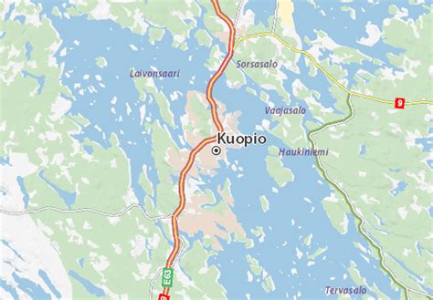 Map of Kuopio - Michelin Kuopio map - ViaMichelin