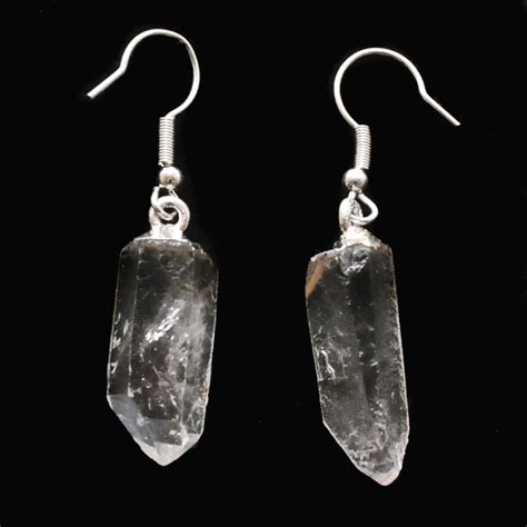 Quartz Crystal Earrings - The Fossil Cartel
