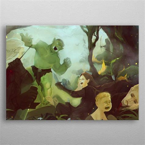 Orcs vs Elves by Brans Entertainment | metal posters - Displate - http ...