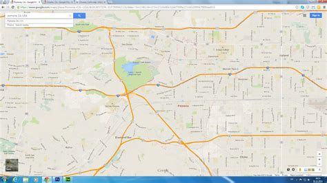 Pomona, California Map