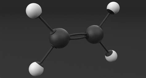 Ethylene molecule 3D model - TurboSquid 1425086