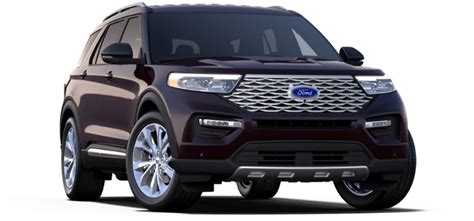 2022 Ford Explorer Platinum Hybrid 4-Door 4WD SUV ColorsOptionsBuild