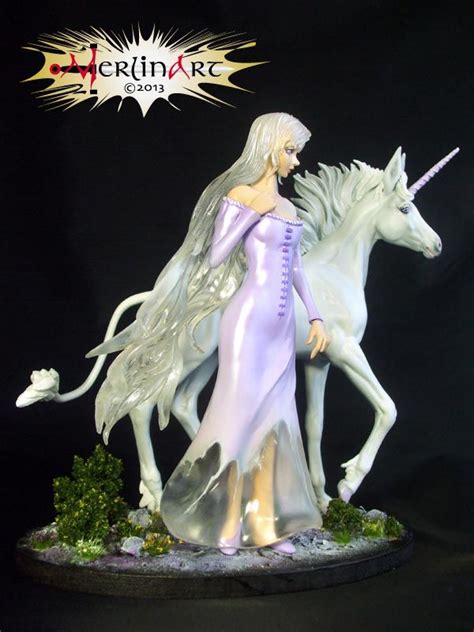 Lady Amalthea and Unicorn Diorama Scene by Sea9040 on deviantART Fairytale Fantasy, High Fantasy ...