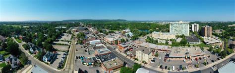 Aerial Panorama Scene of Milton, Ontario, Canada Stock Image - Image of ...