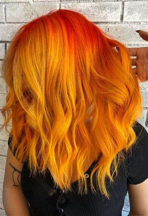 59 fiery orange hair color shades: orange hair dyeing tips - glowsly | Hair color orange, Orange ...