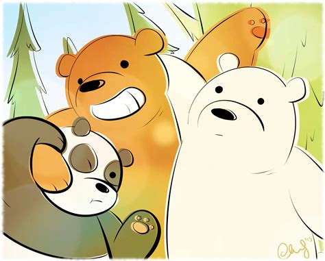 Panda, Grizzly, and Ice Bear | We bare bears wallpapers, We bare bears human, Bare bears