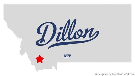 Map of Dillon, MT, Montana