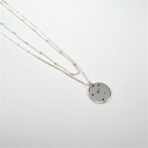 Zodiac Layered Necklace, Sterling Silver | Starring You Jewelry