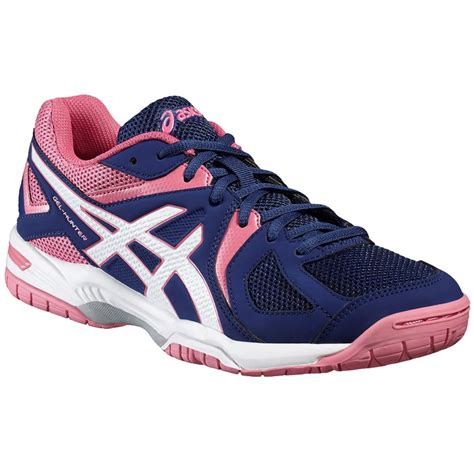 Asics Womens GEL-Hunter 3 Indoor Court Shoes - Blue/Pink - Tennisnuts.com