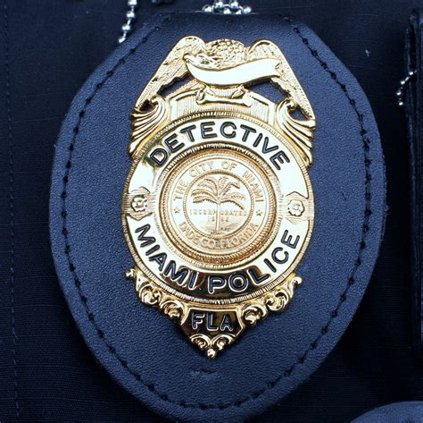 Reproduced Miami Detective Police Badge High Collector Quality | Etsy