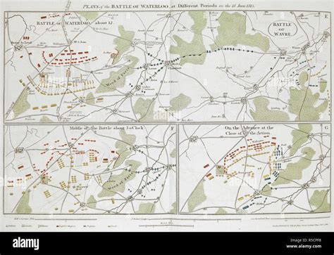 Battle Of Waterloo Map Stock Photos & Battle Of Waterloo Map Stock ...