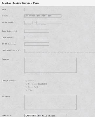 Graphic Design Request Form Template | Jotform