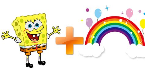 SPONGEBOB + RAINBOW = ??? - YouTube