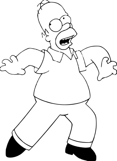 Coloriage Homer Simpson à imprimer