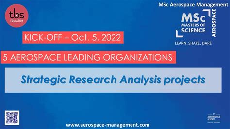 Kick-off Aerospace Strategic Analysis Research Team Projects - Sept. 22 ...