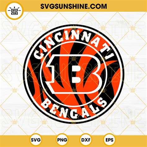 Cincinnati Bengals Logo SVG, NFL Football Team SVG PNG DXF EPS Digital ...