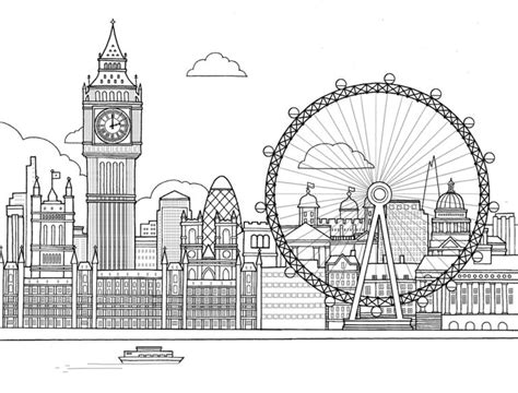 the London Eye Coloring Page - Coloring Pages