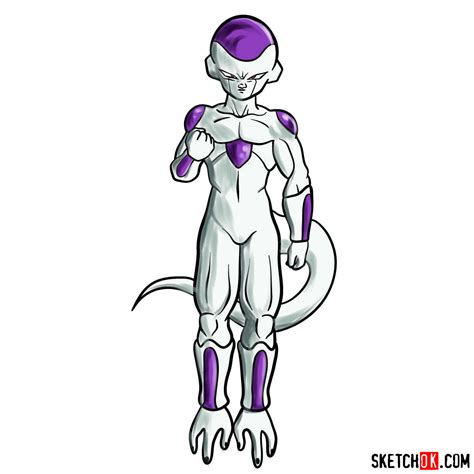 Frieza Drawings - Sketchok easy drawing guides