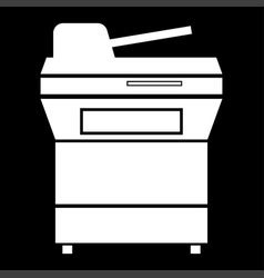 Multifunction printer or automatic copier icon Vector Image