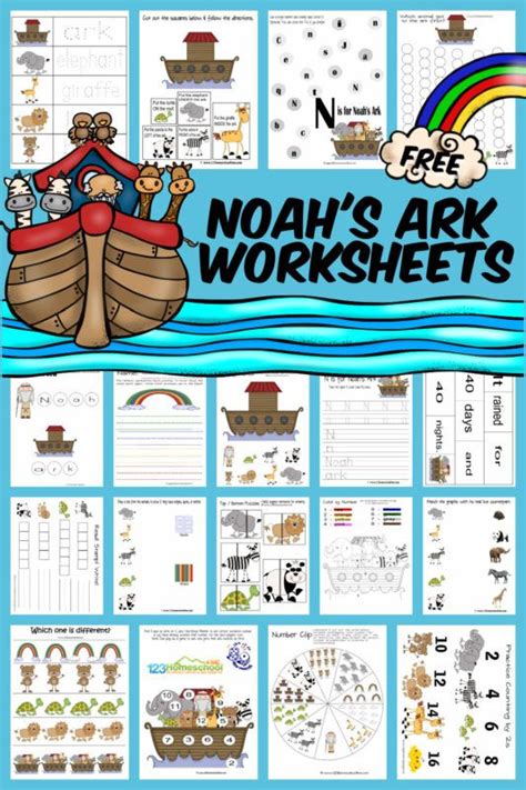 FREE Printable Noah's Ark Worksheets and Activities for Kids | Noahs ark craft, Noahs ark ...