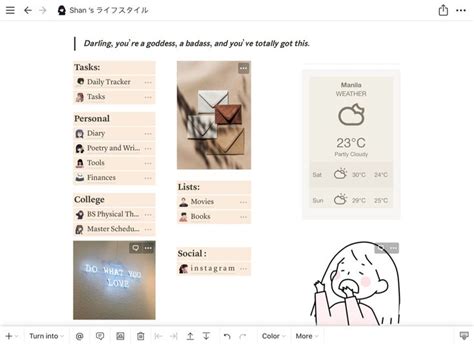 Cute Aesthetic Minimalist Notion Template Pt. 2