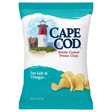 Cape Cod Potato Chips, Sea Salt and Vinegar Kettle Cooked Chips, 2.5 oz - Walmart.com - Walmart.com