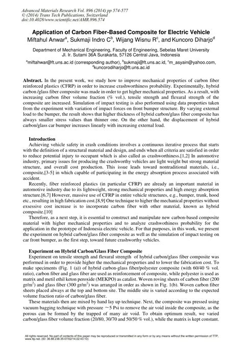 (PDF) Application of Carbon Fiber-Based Composite for Electric Vehicle