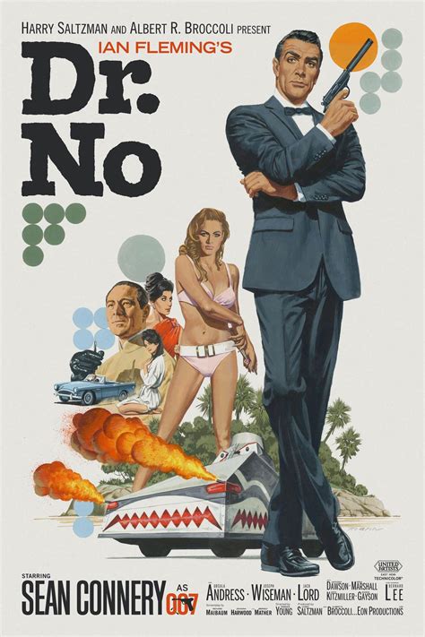 "Dr. No" by Paul Mann | James bond movie posters, James bond movies, Bond movies