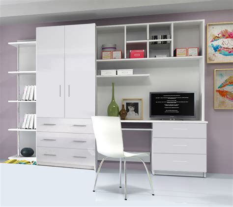 MODERN BEDROOM WALL UNIT SET WARDROBE DESK BOOKSHEL BOY GIRL CHILD ...