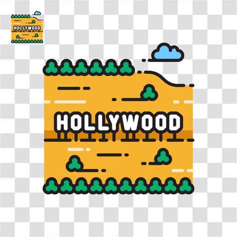 Hollywood Sign Vector