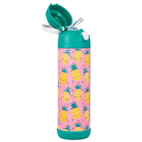 Snug Flask for Kids (500ml) - Vacuum Insulated Water Bottle with Straw $12.70