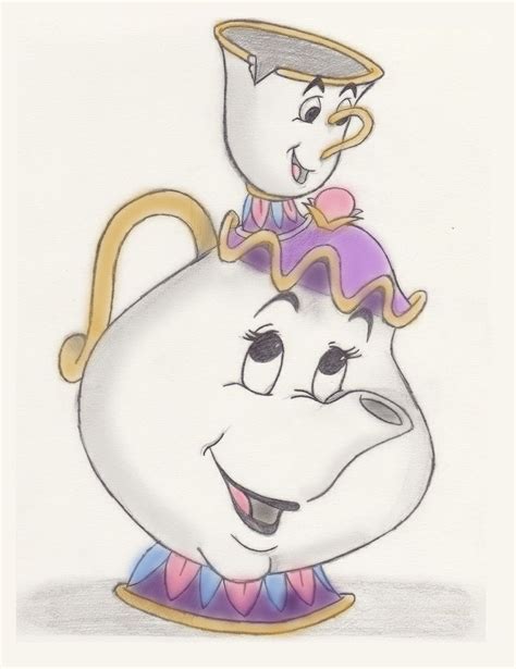 Mrs. Potts and Chip by EnrichingMySoul on DeviantArt