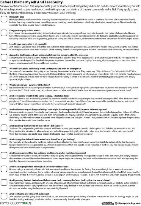 ️Criminal Thinking Errors Worksheet Pdf Free Download| Gambr.co