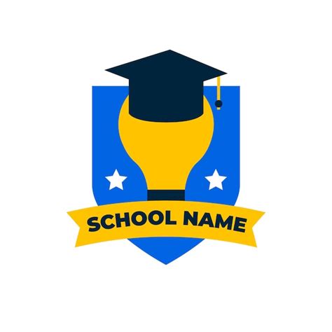 Free Vector | Hand drawn high school logo design