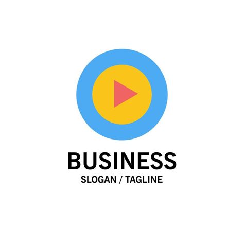 Studio Play Video mp4 Business Logo Template Flat Color 15097857 Vector ...