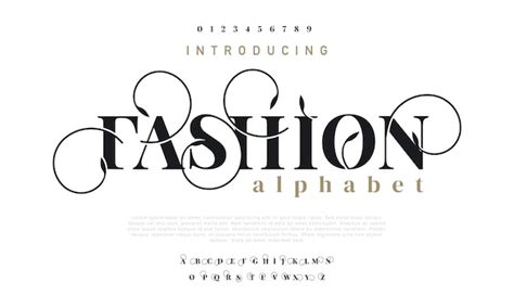 Premium Vector | Fashion font typography modern typeface for wedding ...