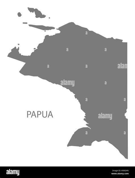 Indonesia papua map Cut Out Stock Images & Pictures - Alamy