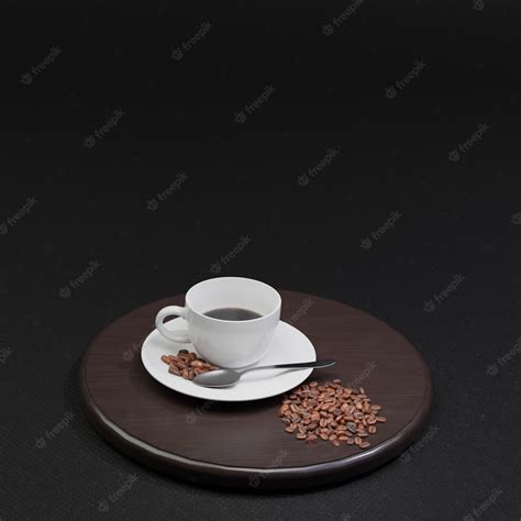 Premium Photo | Coffee cup dark background