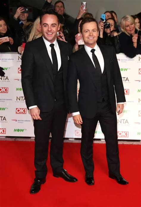 Ant and Dec joined by their glamorous wives as they walk the NTAs red carpet together - Mirror ...