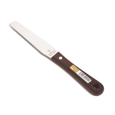 Nisaku 5 in. Stainless Steel Wooden Handle Spatula-NJP415 - The Home Depot