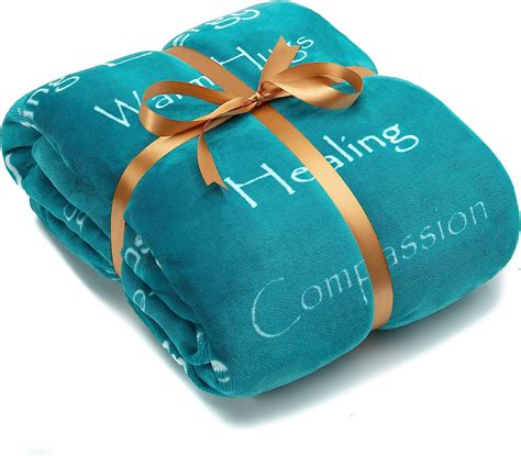 Amazon.com: Chanasya Healing Warm Hugs Gift Throw Blanket - Sympathy Gift Cancer Chemo Survivor ...