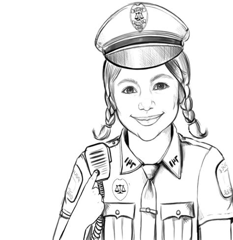 Coloring Pages Policeman - Coloring Home