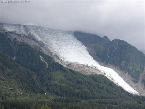 Chamonix. Glacier and tunnel.