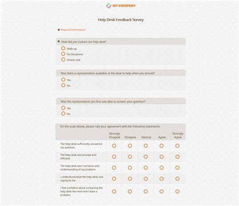 Help Desk Feedback Survey Template [13 Questions] | Sogosurvey ...