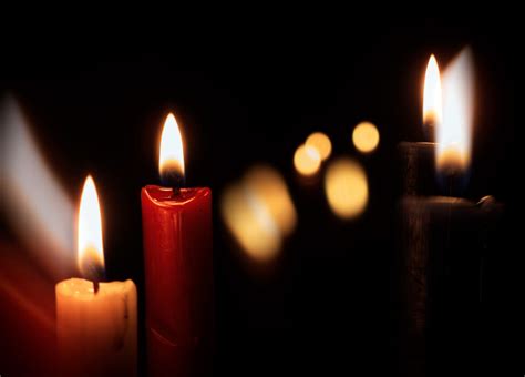 Candles On A Black Background | Copyright-free photo (by M. Vorel ...